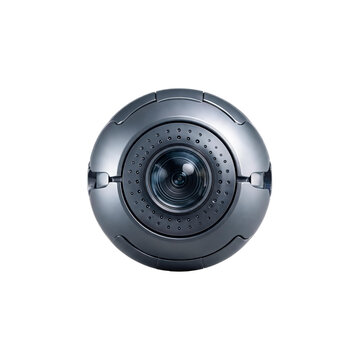 Advanced Robotic Eye Camera Sensor for Artificial Intelligence Vision Isolated on Transparent Background