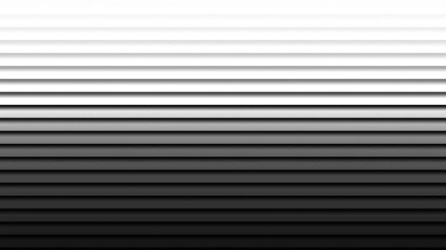 Black and White Horizontal Stripes Monochrome Abstract Motion Background Seamless Loop 4K