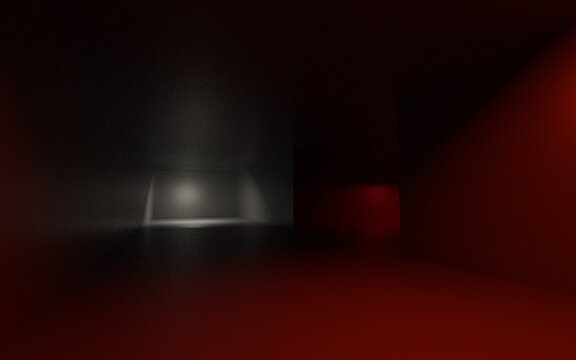 empty hall industrial liminal space scene backroom