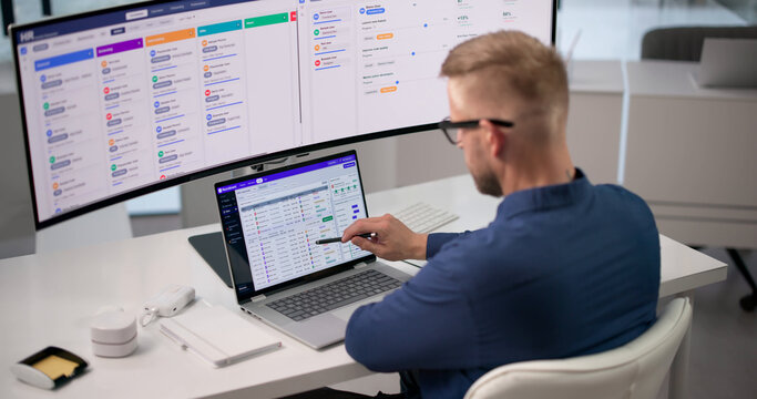 Recruiter Carefully Reviews Candidate Resumes
