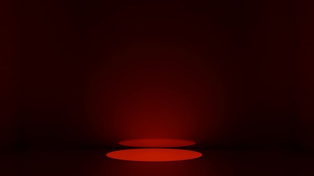 Warm Amber Spotlight Stage Background for Product Presentation