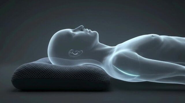 Continuous Cervical Memory Foam Decompression and Pillow Loop