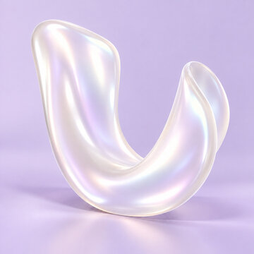 Pearlescent folded membrane for cosmetic formulation concept