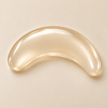 Smooth champagne hydrogel crescent cushion concept
