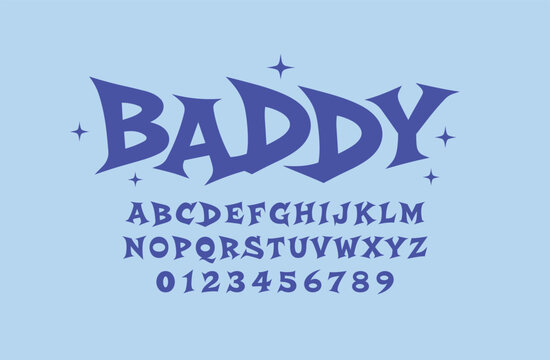 Edgy Y2K Streetwear Graffiti Alphabet Typeface