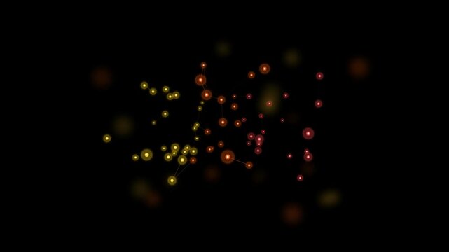 Solar Flare abstract plexus network animation background