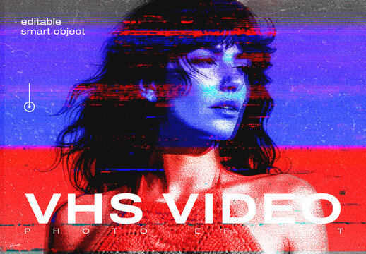 Retro VHS Video Photo Effect