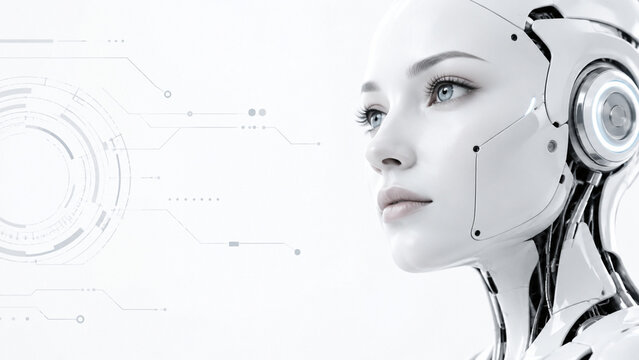 Futuristic AI Robot Technology