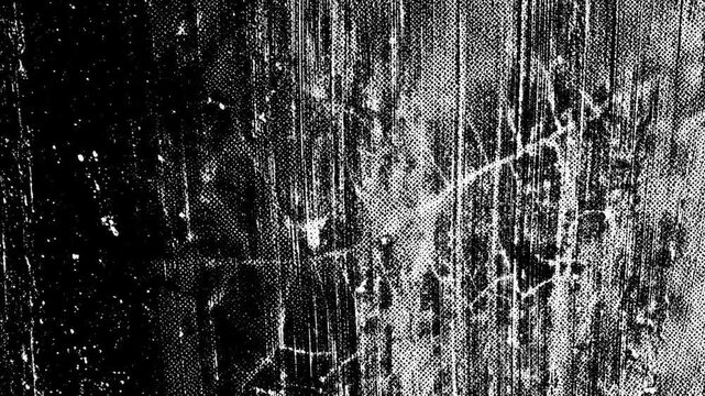 Halftone texture animation grunge distressed black white overlay