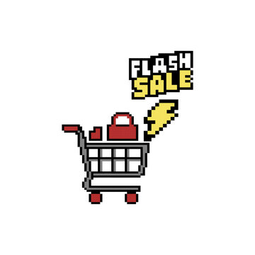Shopping cart flash sale lightning