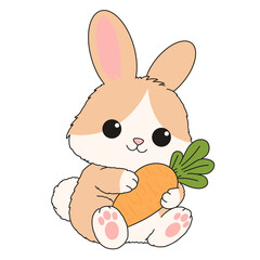 귀여운 토끼 케릭터 © 밀갸루