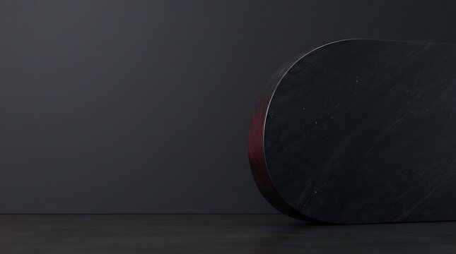 Low poly 3d rendering of a dark mysterious figure against a gradient background