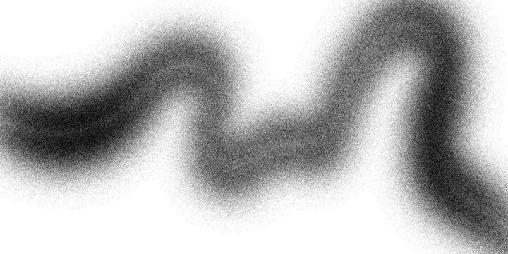 black wave distressed vector illustration with dark minimalist graphic design effect