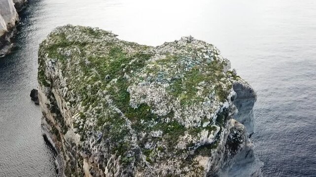 Wilderness of the coastline of Gozo Island, Malta