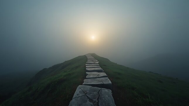 Misty Mountain Pathway of Wisdom