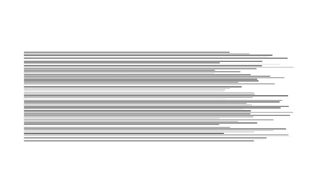 Minimalist black abstract lines drawing itself across a clean white background in a smooth animated sequence for modern motion graphics and creative design projects
