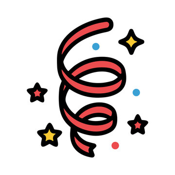 Dynamic Abstract Design Featuring Spirals and Vibrant Colorful Swirls with Star Accents
