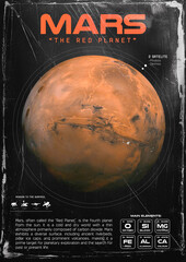 Mars The Red Planet Poster © MochiSenpai