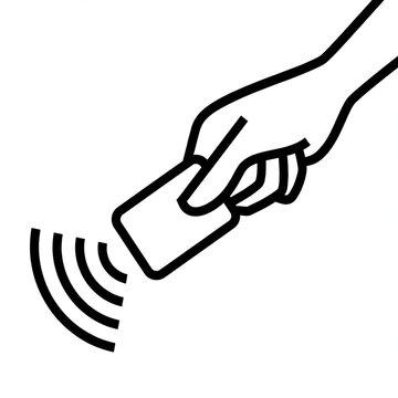 Hand Holding Access Card for Wireless Payment or Entry.