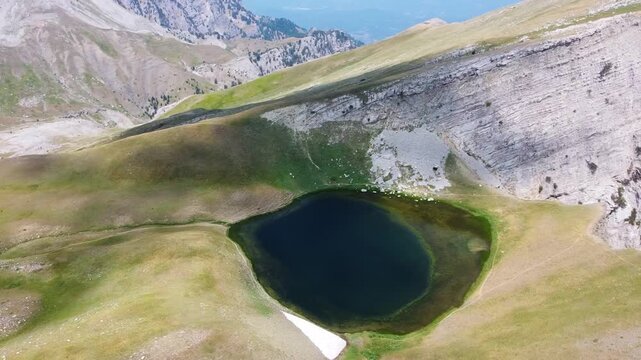 Wild landscape of Greece from the birds eye view