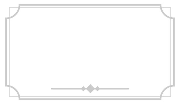 Elegant vintage ribbon border frame for certificates diplomas awards