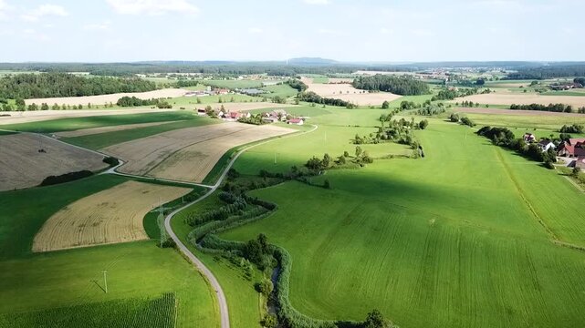 Farmland video of German landscape