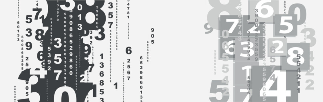 abstract background with numbers