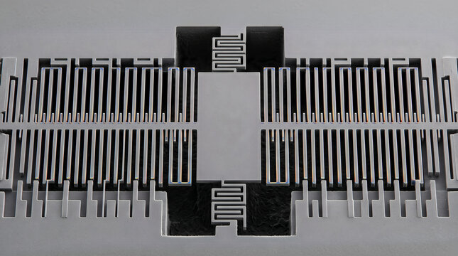 MEMS Comb-Drive Accelerometer Suspended Proof Mass Fingers