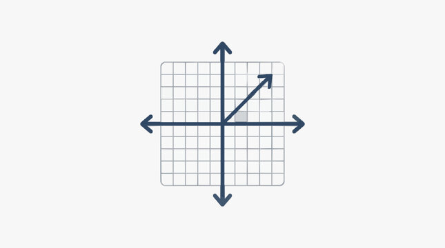 Coordinate Grid Arrows Vector Illustration.