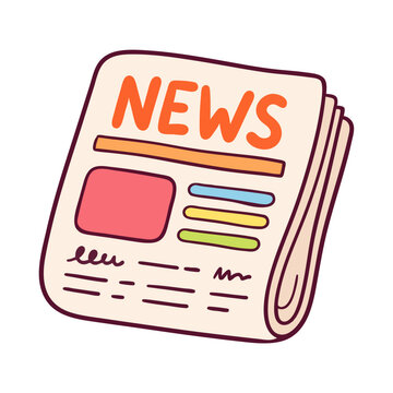Cartoon Newspaper News Publication Illustration