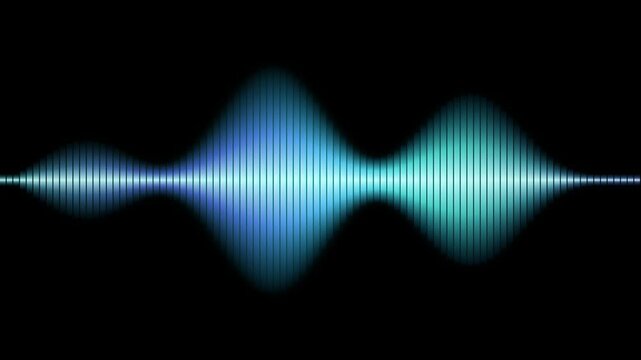 Futuristic crimson neon digital frequency wave matrix with undulating equalizer slats over black backdrop. Harmonic audio visualizer motion graphic loop ideal for cyber tech promos, sci-fi broadcast b