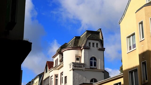 the city of viersen in germany 4k video