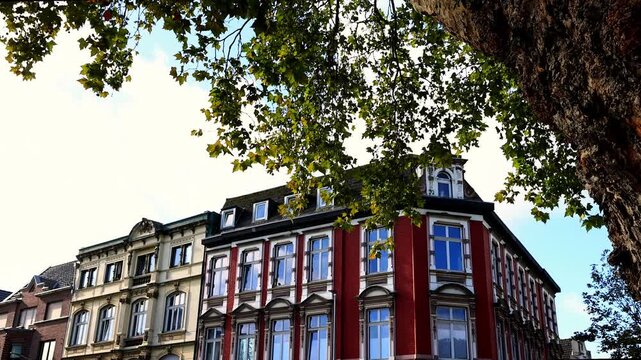 the city of viersen in germany 4k video