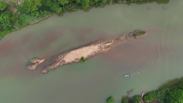 Dong Nai river near Cat then National Park, Vietnam