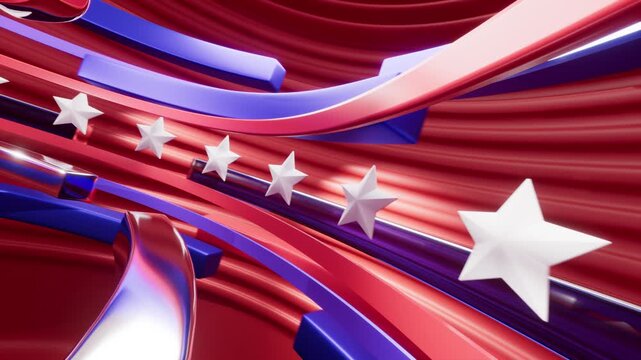 USA patriotic background with stars and stripes