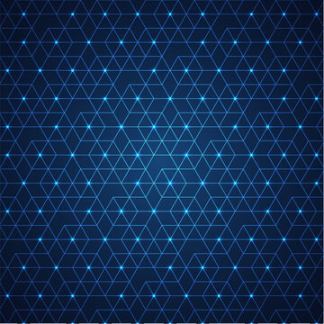 Abstract technology background with a seamless pattern of simple geometric shapes. Stylish vector texture