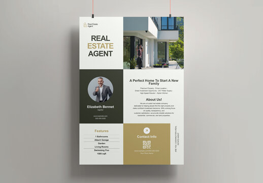 Simple Real Estate Poster Layout