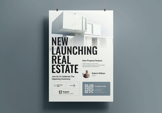 Real Estate Project Launch Poster Template