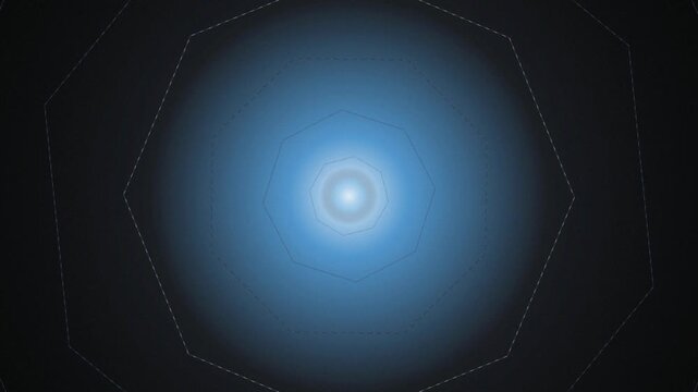 Geometric octagon tunnel zoom seamless loop motion background