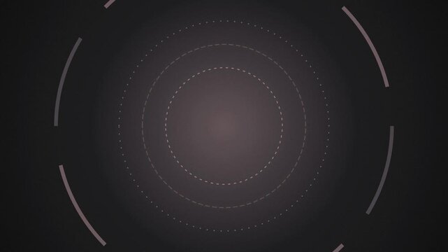 Concentric dashed rings spinning slow seamless loop motion background