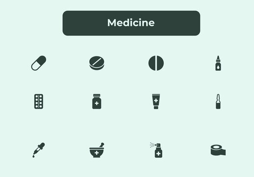 Medicine Icon Set