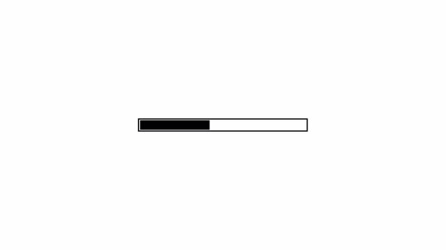 Simple Loading Progress Bar Loop Animation for Web and App Design,Minimal Progress Bar Loading Animation, Isolated on Transparent Background.
