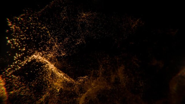 Particle nebula loop ember cloud particles dust smoke explosion cosmic ideal for presentation backgrounds web headers social media posts music covers live streams and digital design projects