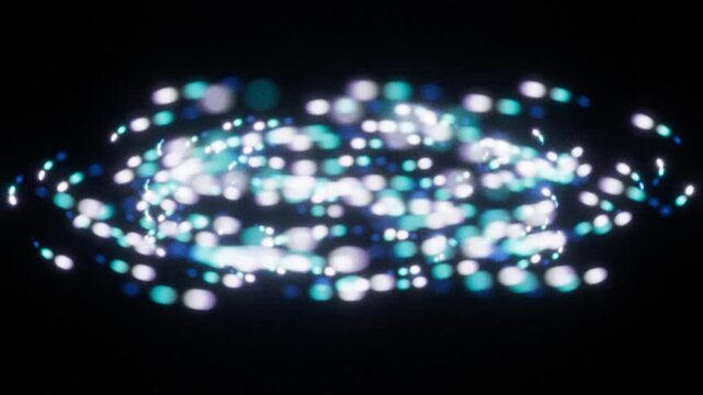 Bokeh spiral loop ice galaxy blurred swirl rings defocused lights ideal for presentation backgrounds web headers social media posts music covers posters brochures and digital design projects