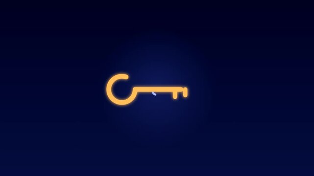 Biometric Fingerprint Verification Animation, Key to Access Granted Check