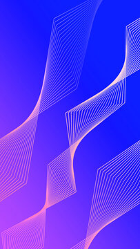 Abstract Blue Purple Gradient Background with Wavy Lines