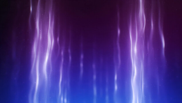 Abstract Purple and Blue Glowing Light Waves Background