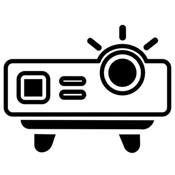 vector illustration of a digital projector