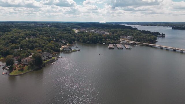 Rte 49 crosses Lake Wylie and from South Carolina into North Carolina