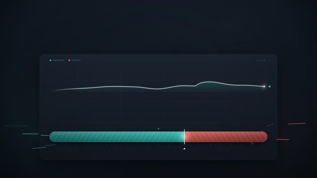Prediction Market Probability Bar and Live Chart Seamless Loop